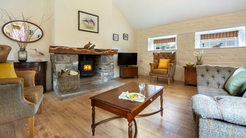 The sitting room at The Potter's Cottage, County Down